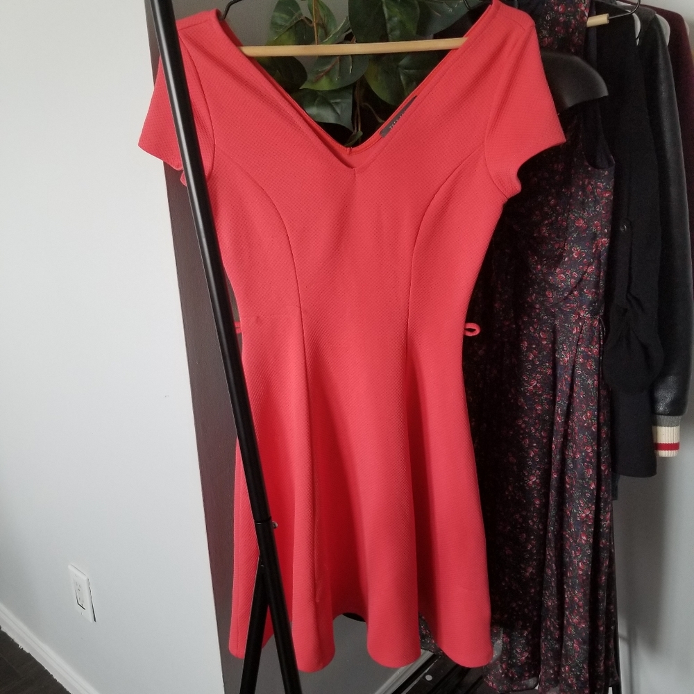 Suzy Shier Hot pink flowy Dress